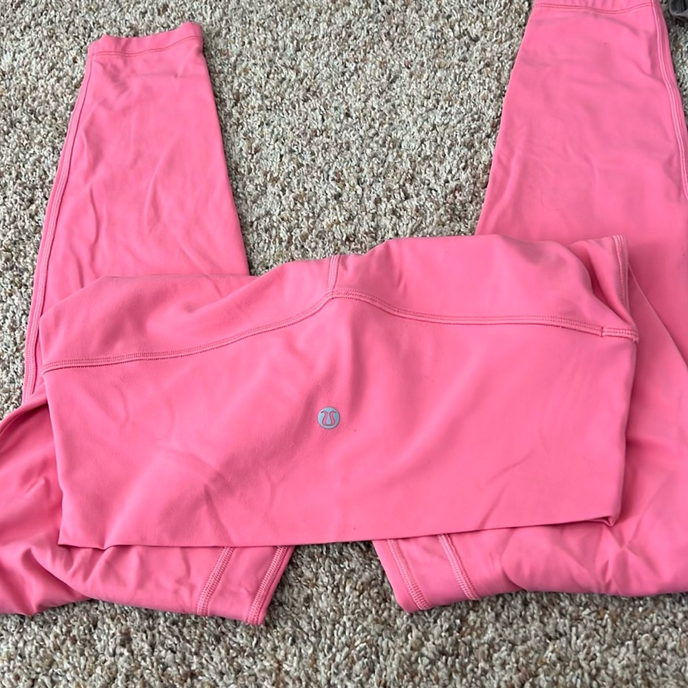 Hot pink, Lululemon leggings size 8